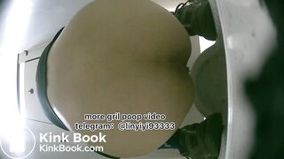 Beautiful girl poops in the toilet 81