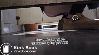 Beautiful girl poops in the toilet 83