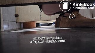 Beautiful girl poops in the toilet 83