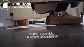 Beautiful girl poops in the toilet 83