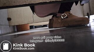 Beautiful girl poops in the toilet 83