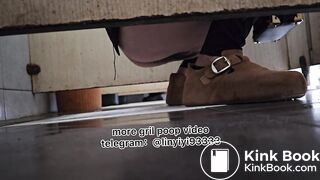 Beautiful girl poops in the toilet 83