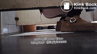 Beautiful girl poops in the toilet 83