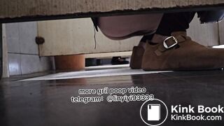 Beautiful girl poops in the toilet 83