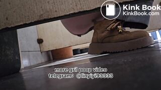 Beautiful girl poops in the toilet 86