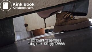 Beautiful girl poops in the toilet 86