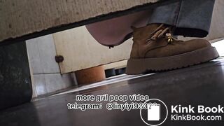 Beautiful girl poops in the toilet 86