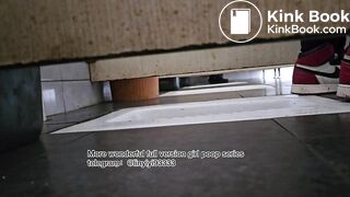 Beautiful girl poops in the toilet 89