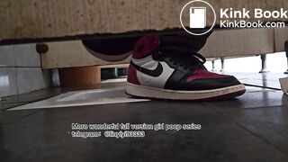 Beautiful girl poops in the toilet 89