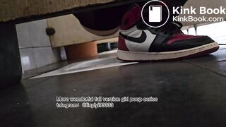 Beautiful girl poops in the toilet 89