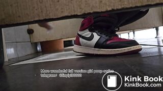 Beautiful girl poops in the toilet 89