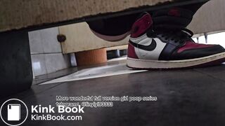 Beautiful girl poops in the toilet 89