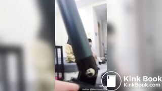 Three chinese mistress feeding slave