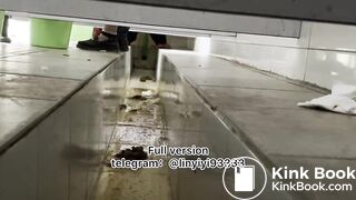 Beautiful girl poops in the toilet 90