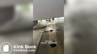 Beautiful girl poops in the toilet 91