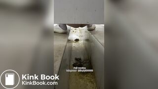 Beautiful girl poops in the toilet 91