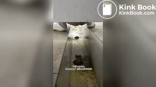 Beautiful girl poops in the toilet 91