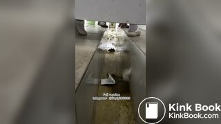 Beautiful girl poops in the toilet 91