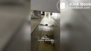 Beautiful girl poops in the toilet 91