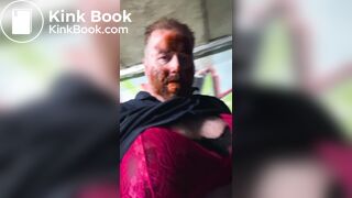 Kenneth Evensen Walks the Streets Covered in Shit