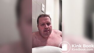 Public Toilet Pig Kenneth Evensen Eats Shit and Covers Himself