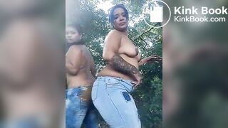 Sexy Latinas grind in shitty jeans