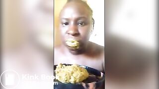 Ebony MILF Sam shit and lick