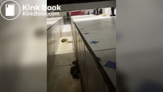 Beautiful woman poops in the toilet 2