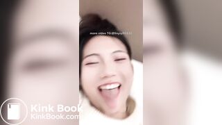 Girl's sexy long tongue