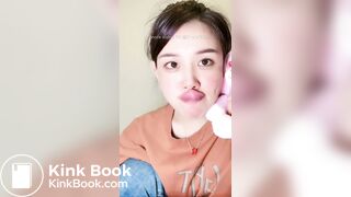 Girl's sexy long tongue 3