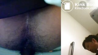 Young Japan Guy With Hairy Ass Takes a Shit (Bowl Cam)