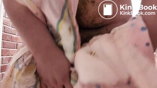 Enby smears & finishes in disgusting diaper after taking it off
