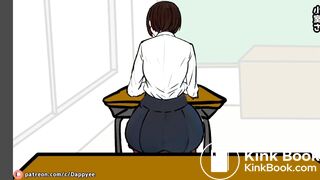 A girl had diarrhea and farted during class.