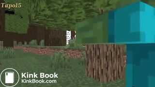 Minecraft girl diarrhea into pumpkin