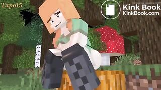 Minecraft girl diarrhea into pumpkin