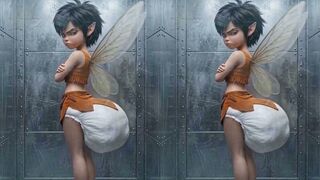 Captive Crysta (watch on your phone!) (Side-by-side 3D)