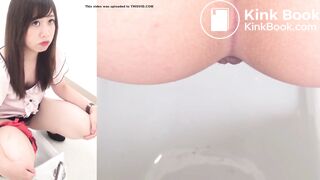 Cute japanese shitting 3 big logs