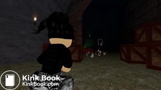 An Ogre Woman destroys the toilet