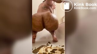 Pretty Ebony Tub Diarrhea