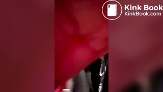 Girl with Glasses Takes a Public Poop