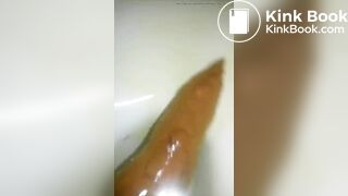 Close Up Long Thick Turd