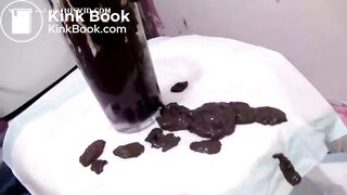 Diarrhea into Cup