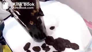 Diarrhea into Cup