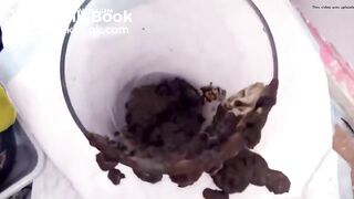Diarrhea into Cup