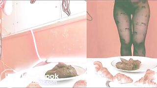 Breakfast with fresh shit for Betty...