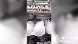 Scat girl piss and shit in fitting room