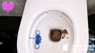 Painful constipation huge log