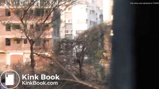 desi aunty morning ritual outdoor