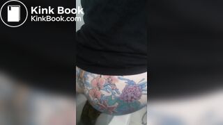 beautiful tattoo butt monster big pooping
