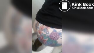 beautiful tattoo butt monster big pooping